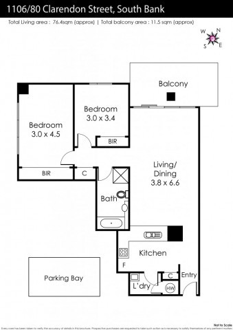 1106/80 Clarendon Street, Southbank, VIC 3006, Southbank - Thumbnail 7