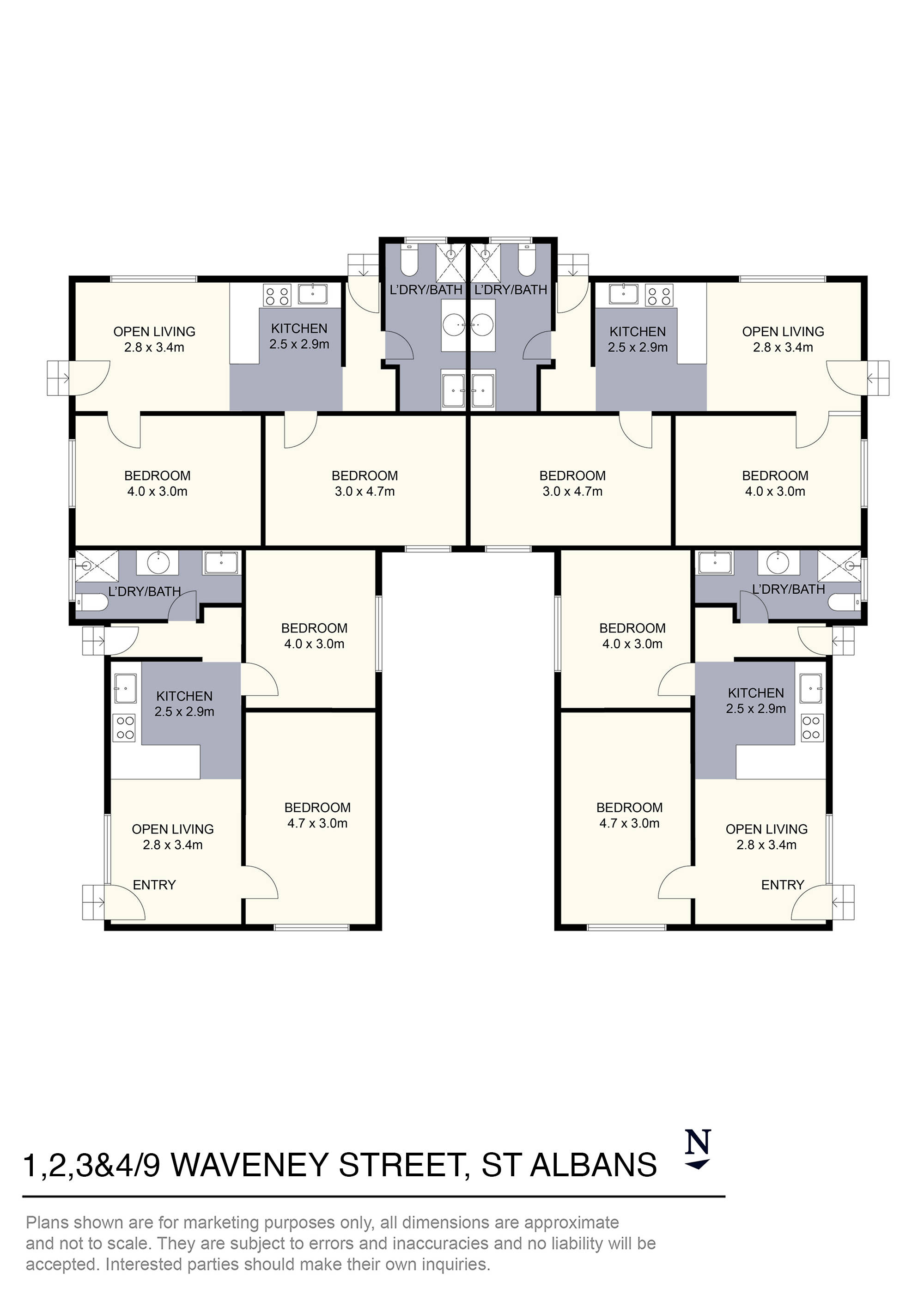1, 2, 3&4/9 Waveney Street, St Albans, VIC 3021 - Thumbnail 1 - 05/04/2022