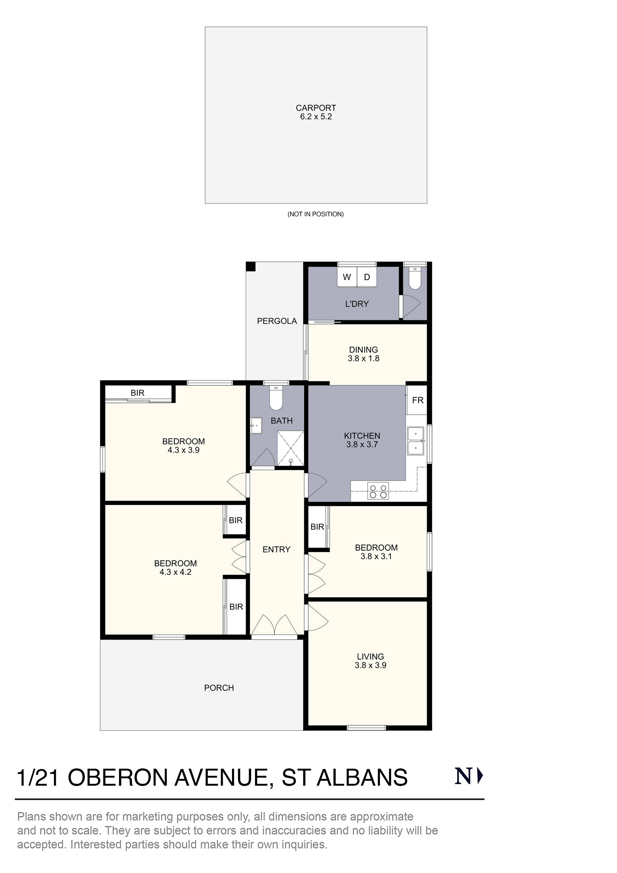 1/21 Oberon Avenue, St Albans, VIC 3021 - Thumbnail 1 - 12/09/2024