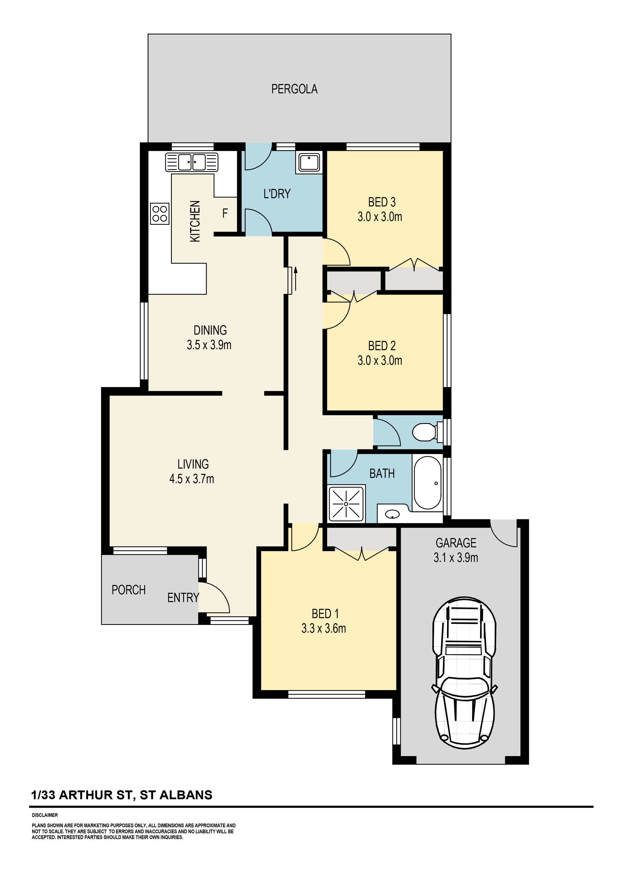 1/33 Arthur Street, St Albans, VIC 3021 - Thumbnail 1 - 19/09/2022
