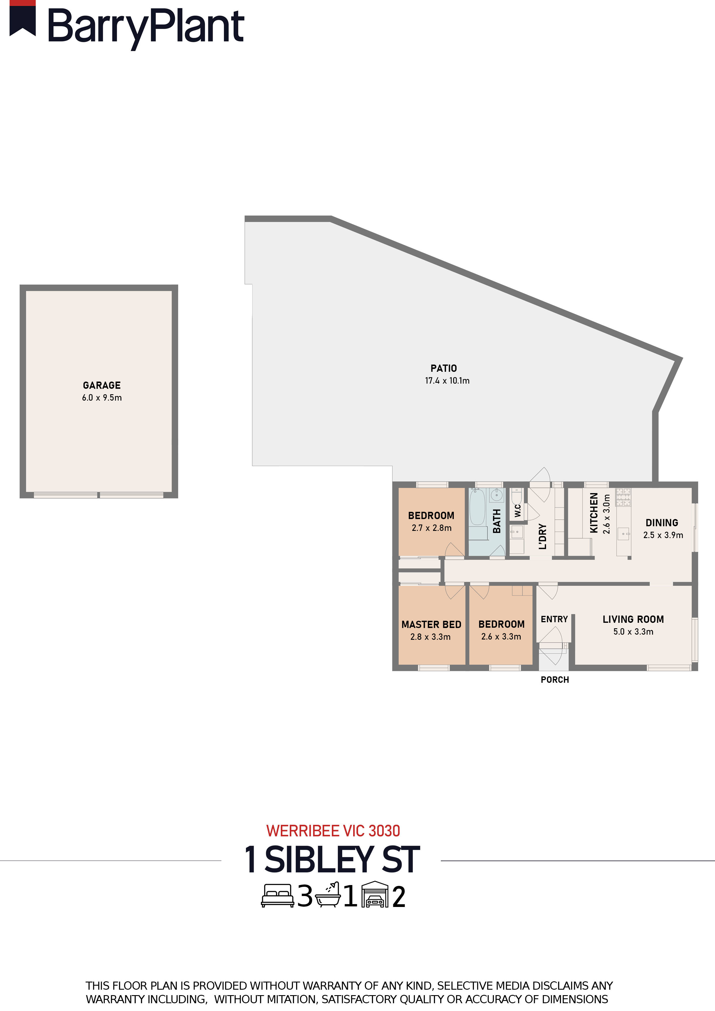 1 Sibley Street, Werribee, VIC 3030 - Thumbnail 1 - 20/06/2022