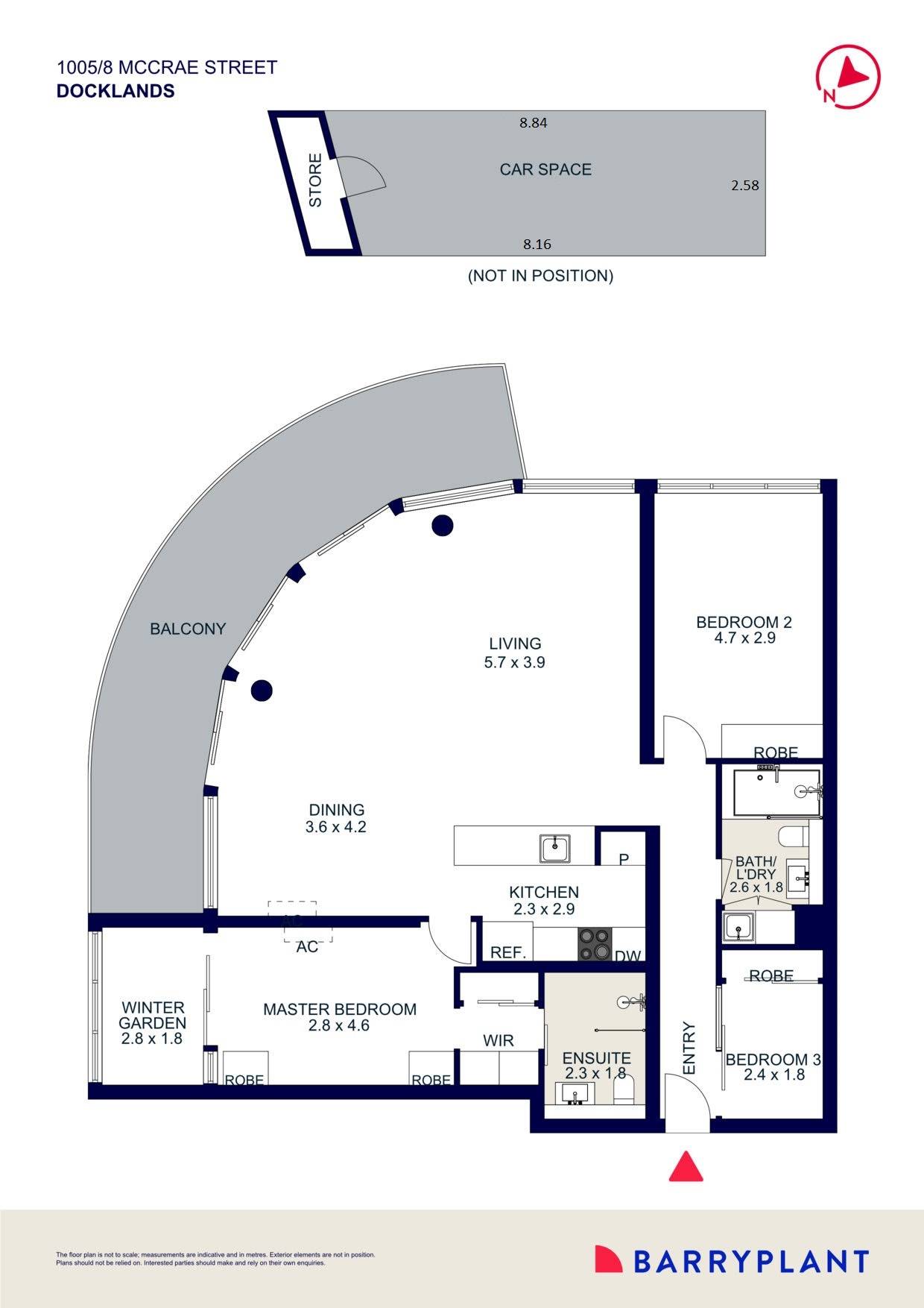 1005/8 Mccrae Street, Docklands, VIC 3008 - Thumbnail 1 - 17/10/2024