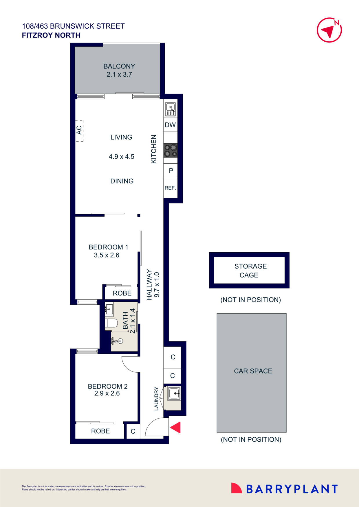 108/463 Brunswick Street, Fitzroy North, VIC 3068 - Thumbnail 1 - 07/11/2025