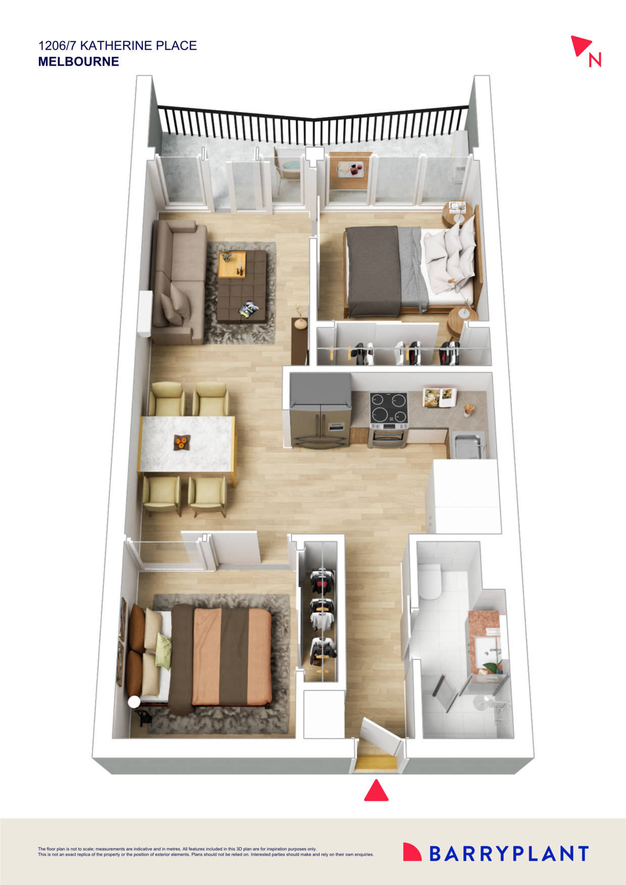 1206/7 Katherine Place, Melbourne, VIC 3000 - Thumbnail 1 - 02/09/2024