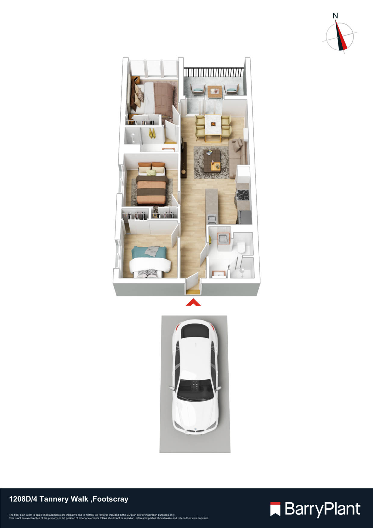 1208D/4 Tannery Walk, Footscray, VIC 3011 - Thumbnail 1 - 19/07/2023