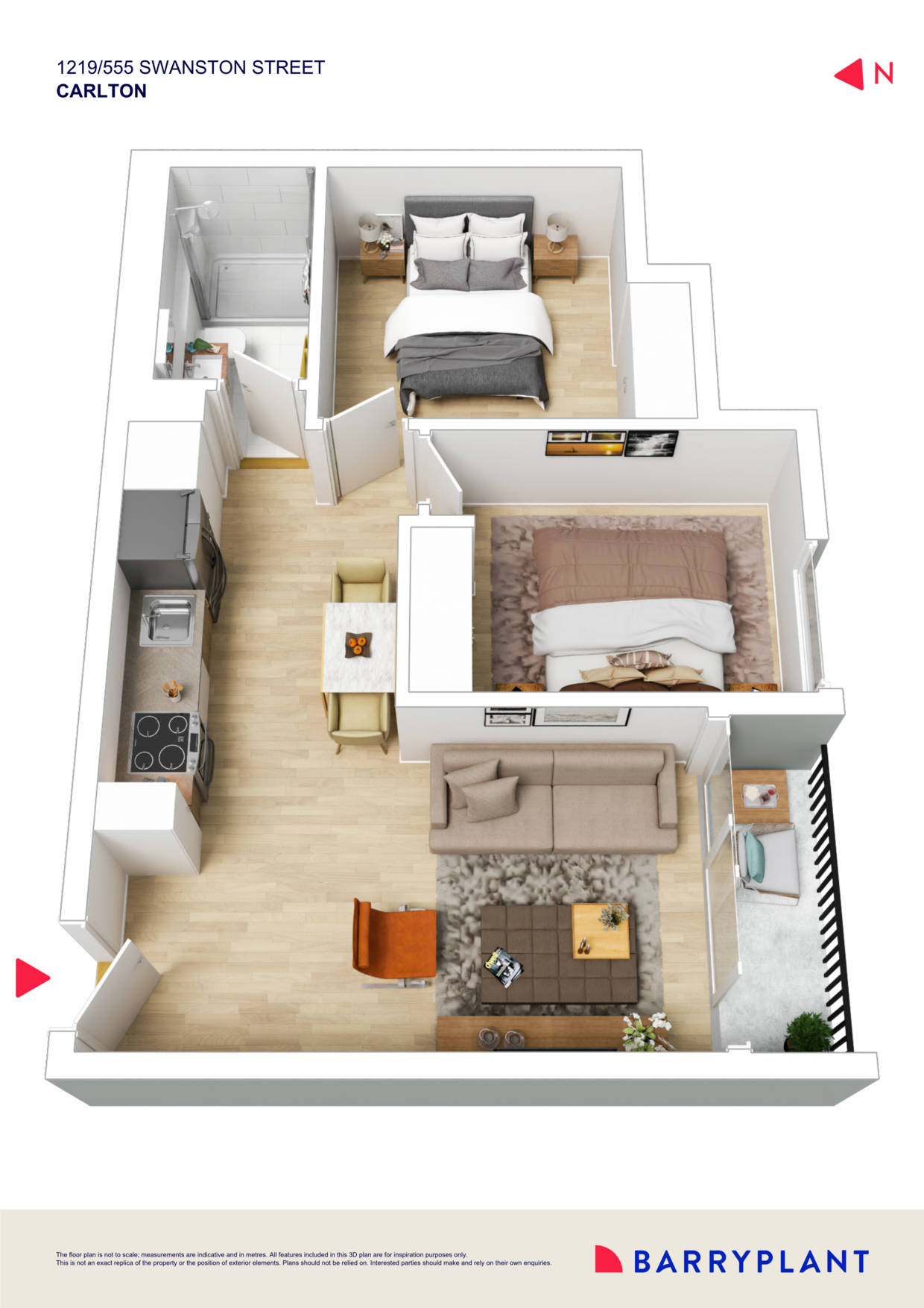 1219/555 Swanston Street, Carlton, VIC 3053 - Thumbnail 1 - 09/11/2023