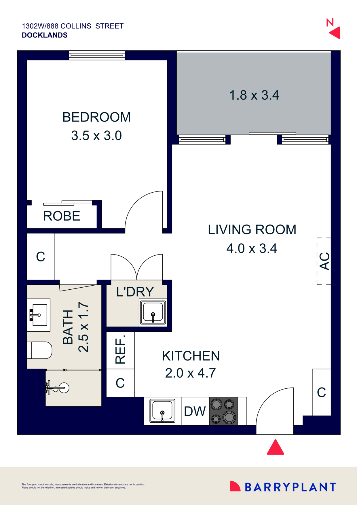 1302w/888 Collins Street, Docklands, VIC 3008 - Thumbnail 1 - 21/04/2026