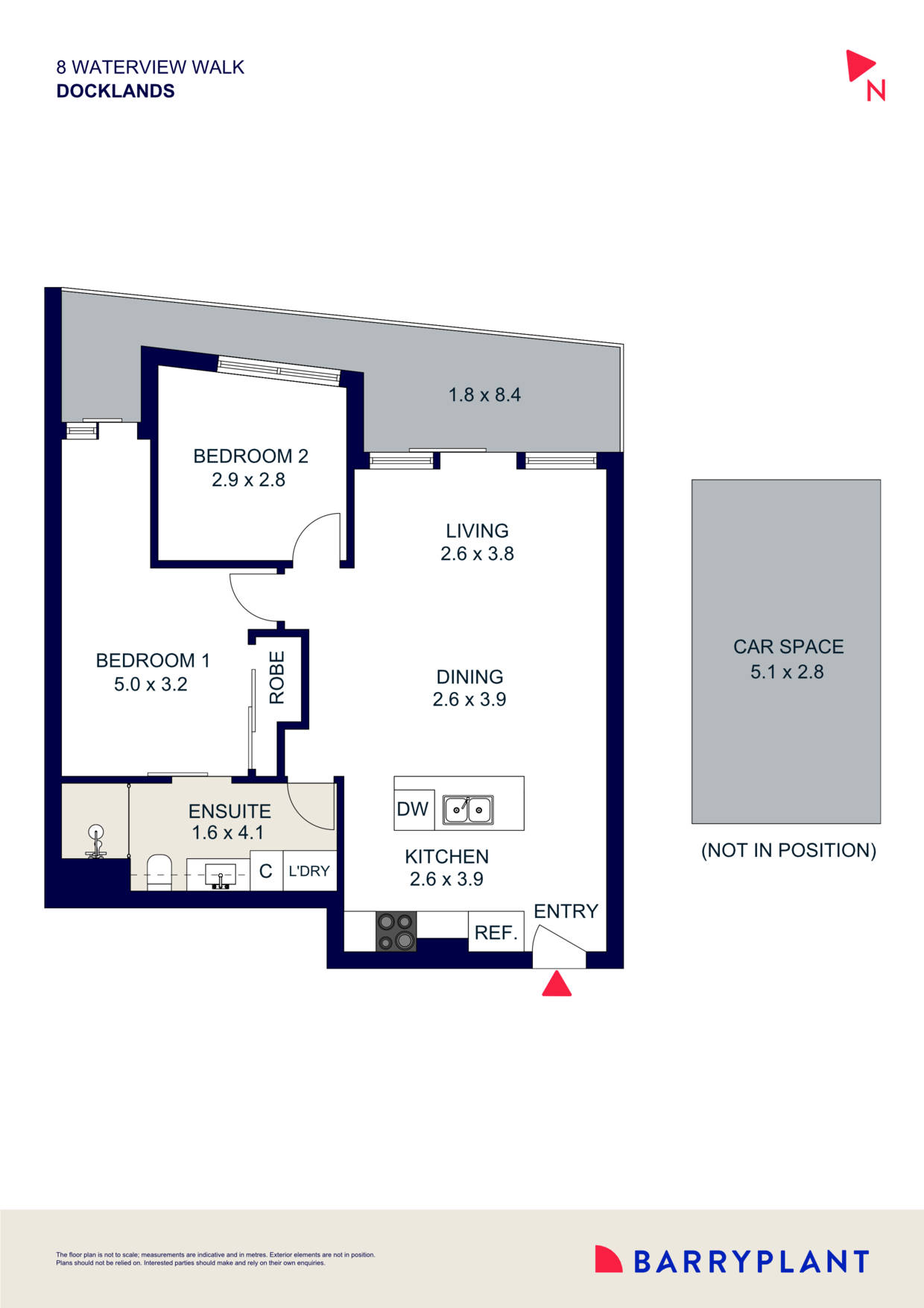 1304/8 Waterview Walk, Docklands, VIC 3008 - Thumbnail 1 - 03/09/2024