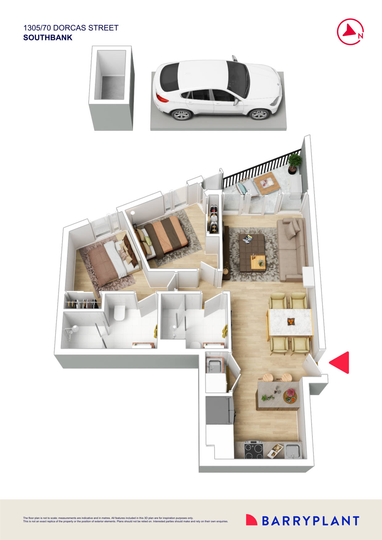 1305/70 Dorcas Street, Southbank, VIC 3006 - Thumbnail 1 - 23/10/2025