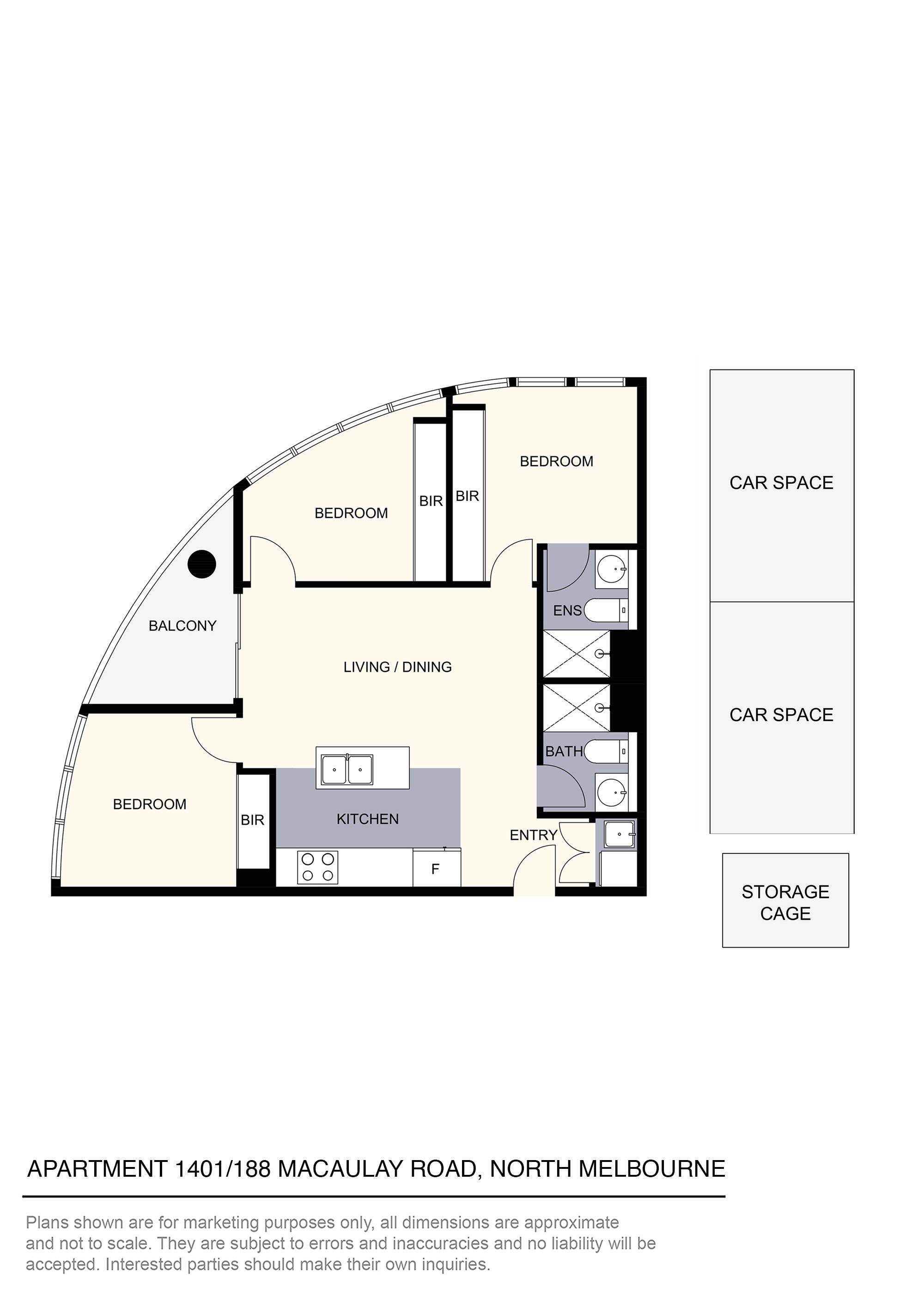 1401/188 Macaulay Road, North Melbourne, VIC 3051 - Thumbnail 1 - 03/09/2025