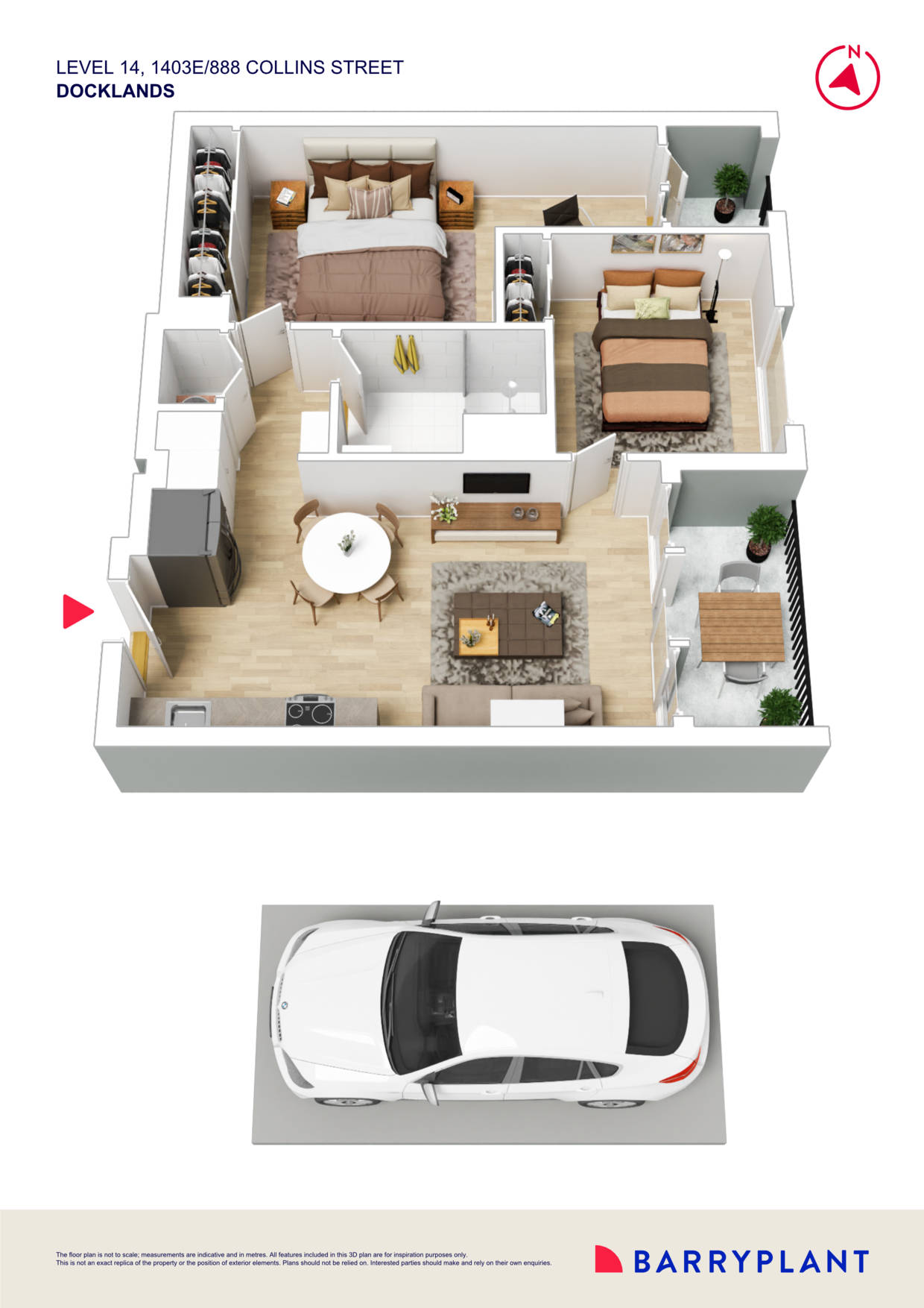 1403E/888 Collins Street, Docklands, VIC 3008 - Thumbnail 1 - 14/04/2025