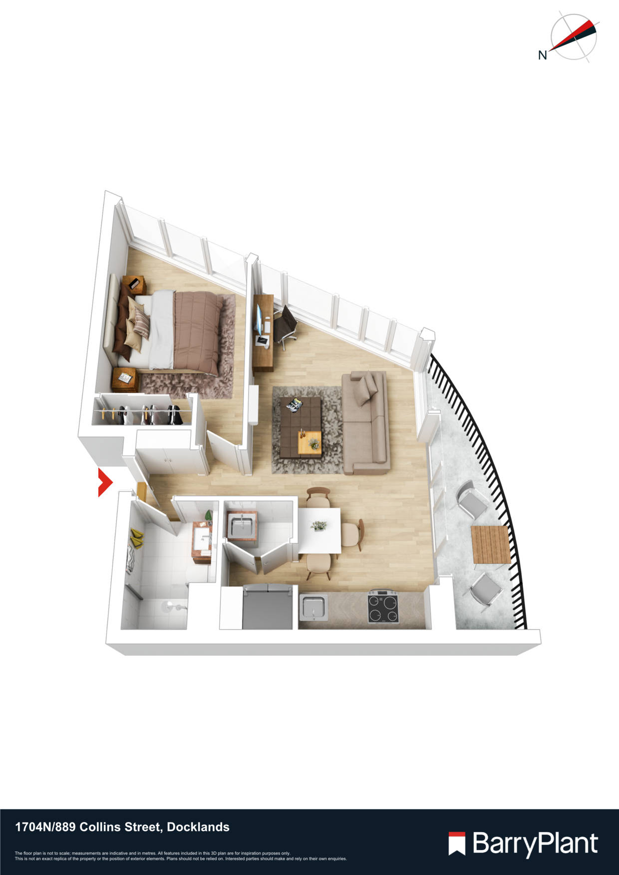 1704N/889 Collins Street, Docklands, VIC 3008 - Thumbnail 1 - 09/01/2023
