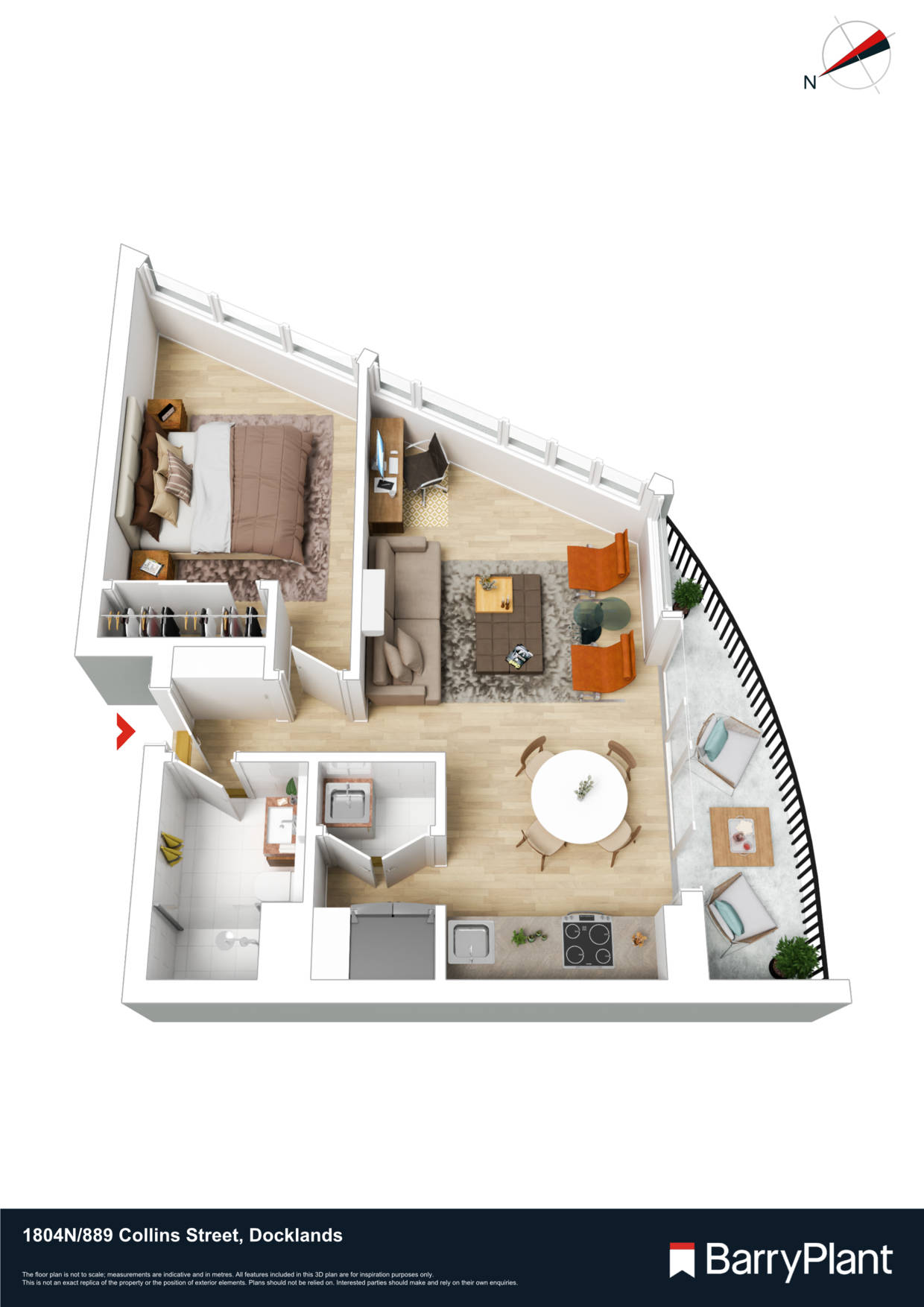 1804N/889 Collins Street, Docklands, VIC 3008 - Thumbnail 1 - 21/08/2023