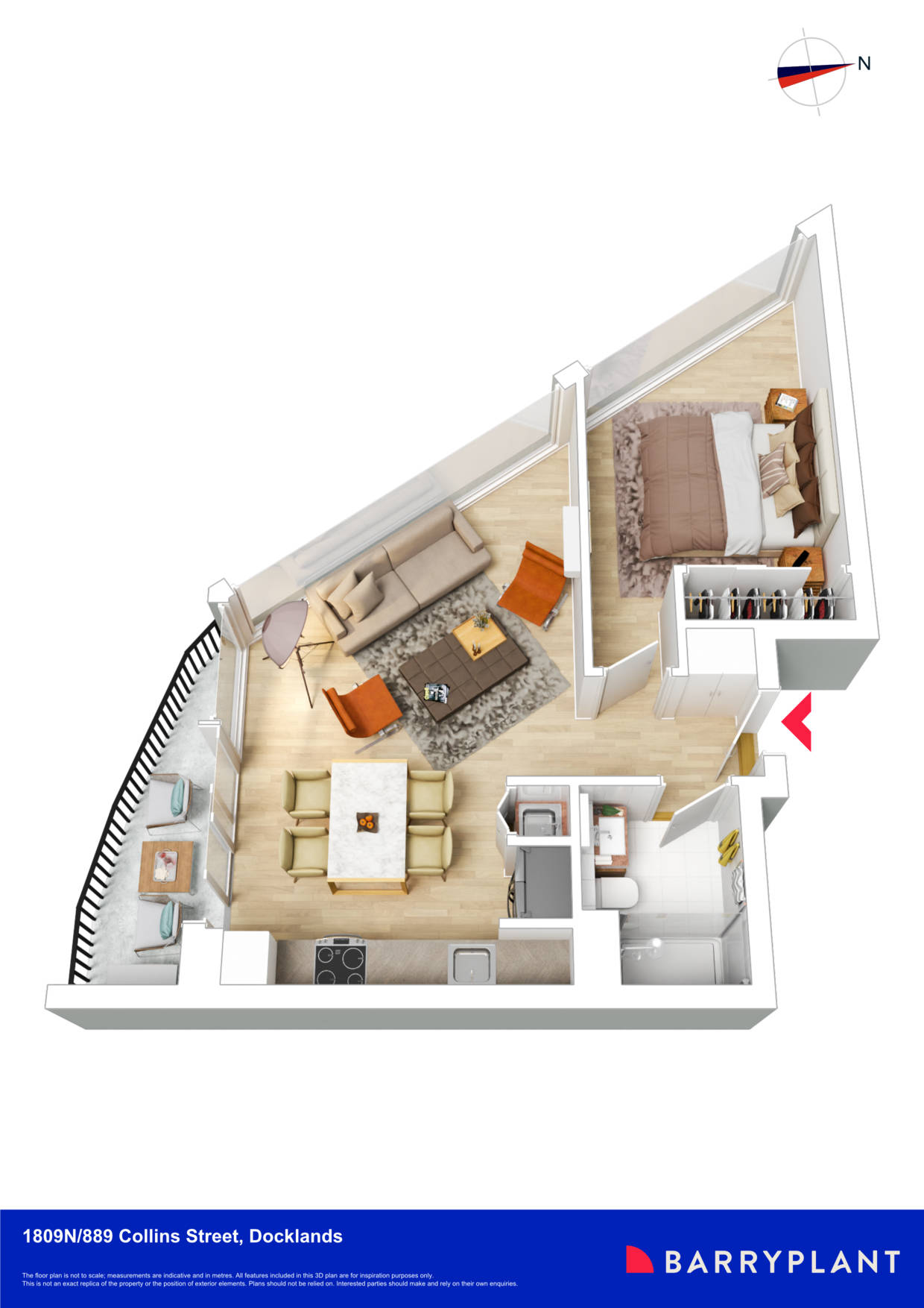 1809N/889 Collins Street, Docklands, VIC 3008 - Thumbnail 1 - 11/10/2023