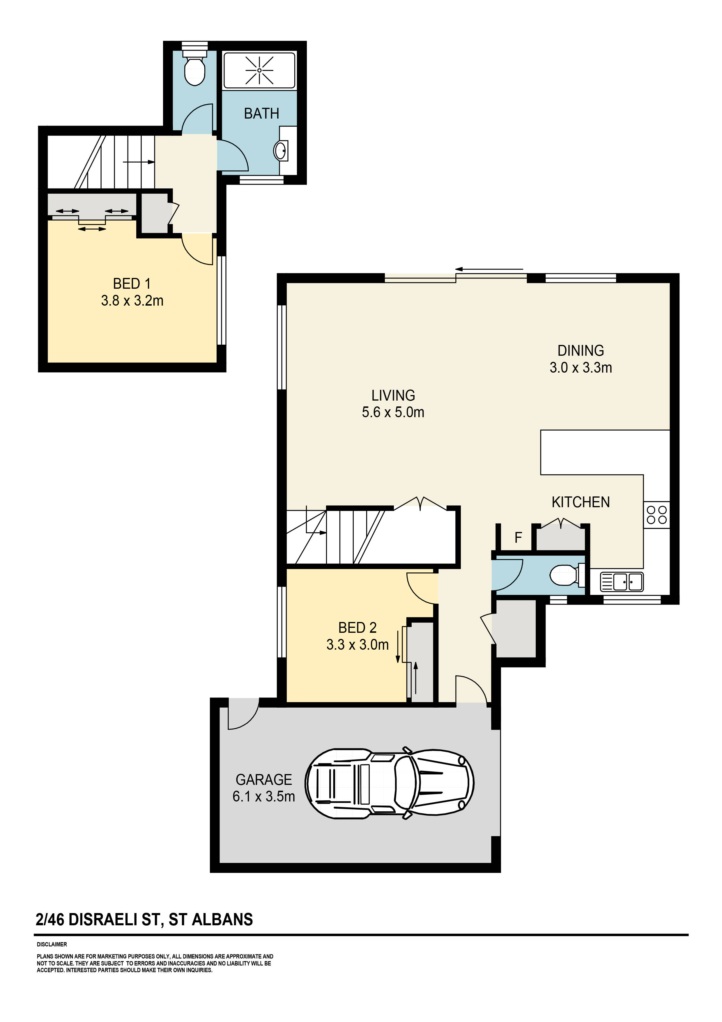2/46 Disraeli Street, St Albans, VIC 3021 - Thumbnail 1 - 12/05/2022