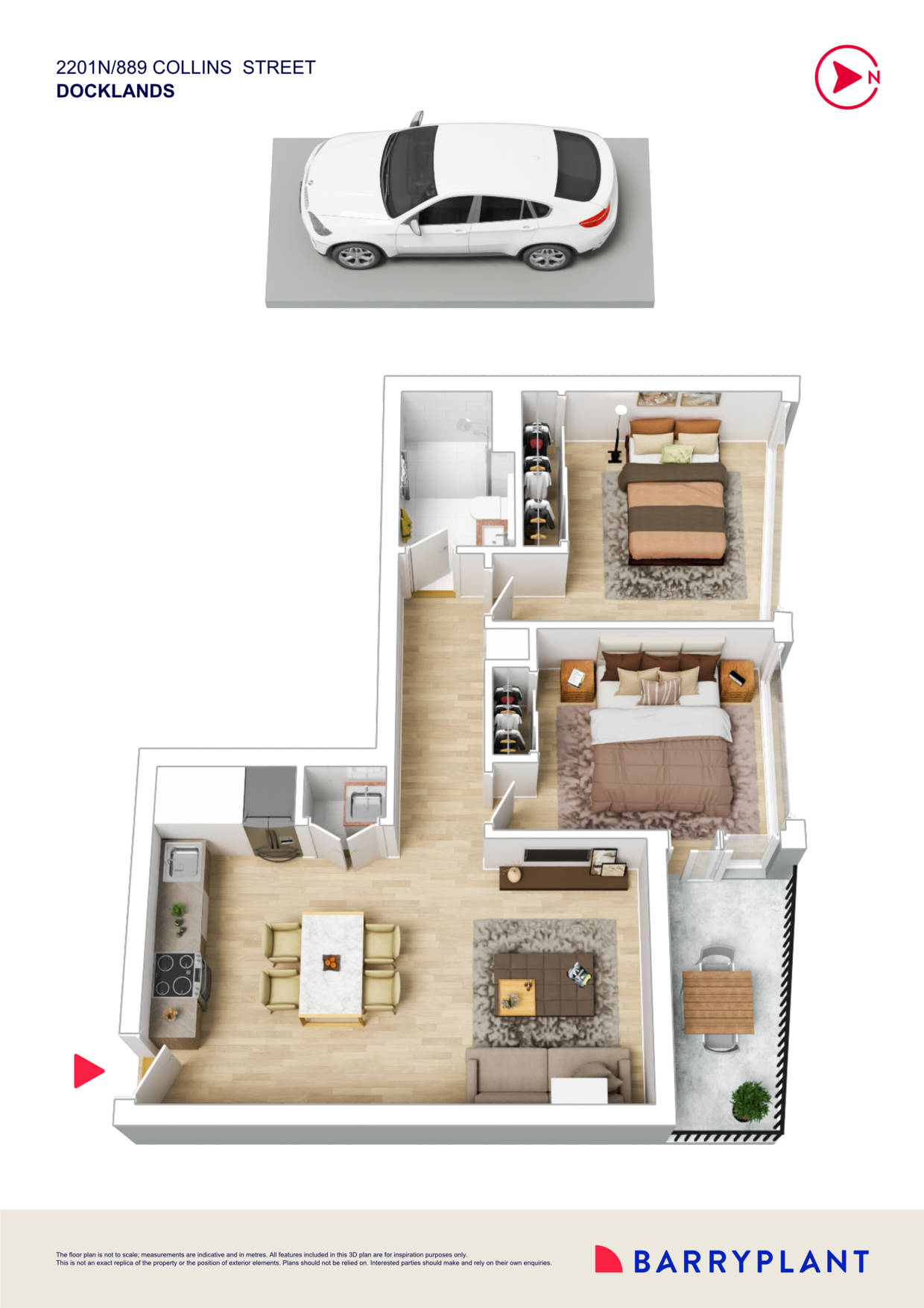 2201N/889 Collins Street, Docklands, VIC 3008 - Thumbnail 1 - 15/11/2024