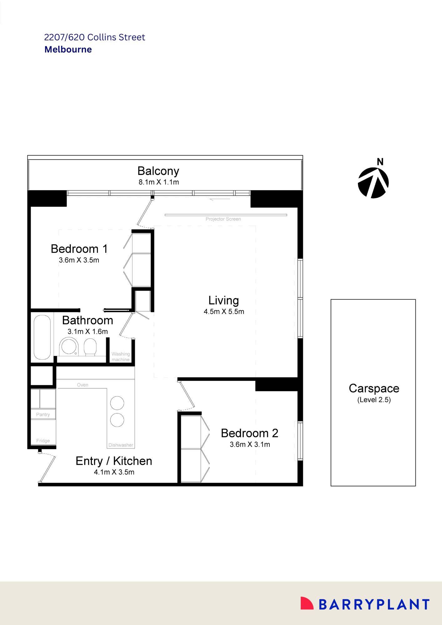 2207/620 Collins Street, Melbourne, VIC 3000 - Thumbnail 1 - 18/08/2025