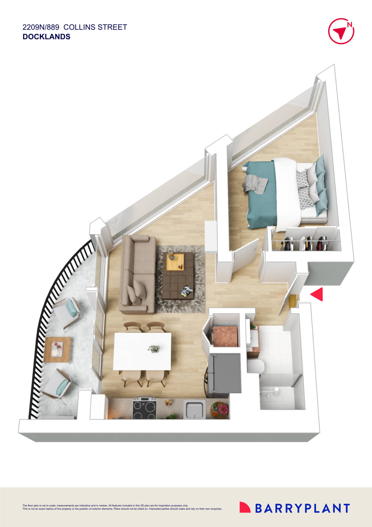 2209N/889 Collins Street, Docklands, VIC 3008 - Thumbnail 1 - 13/08/2025