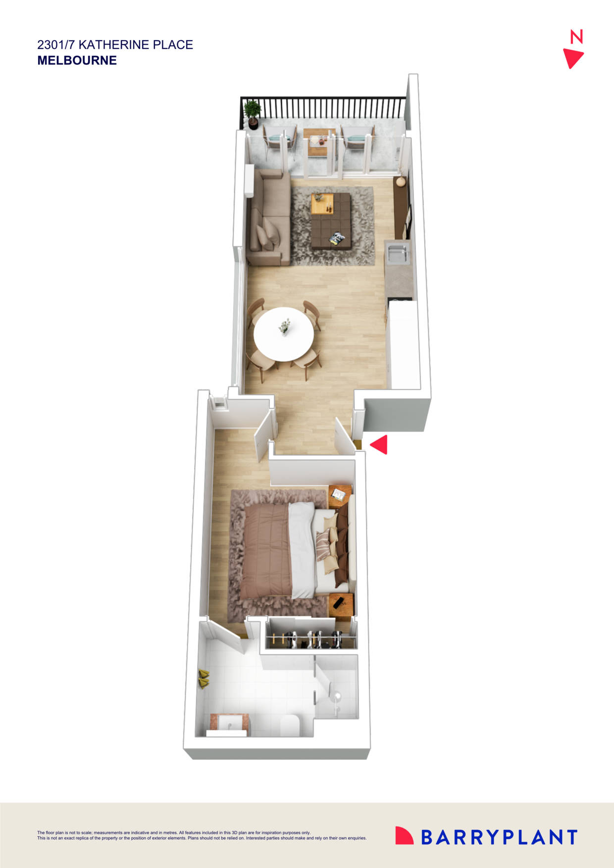 2301/7 Katherine Place, Melbourne, VIC 3000 - Thumbnail 1 - 17/06/2024