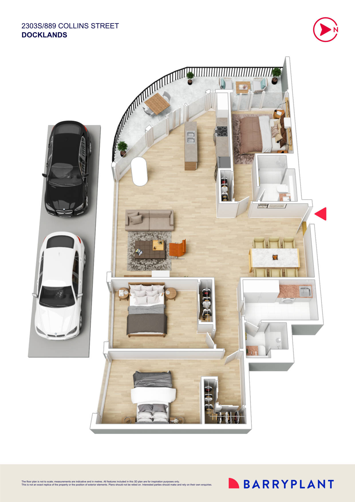 2303S/889 Collins Street, Docklands, VIC 3008 - Thumbnail 1 - 06/02/2026