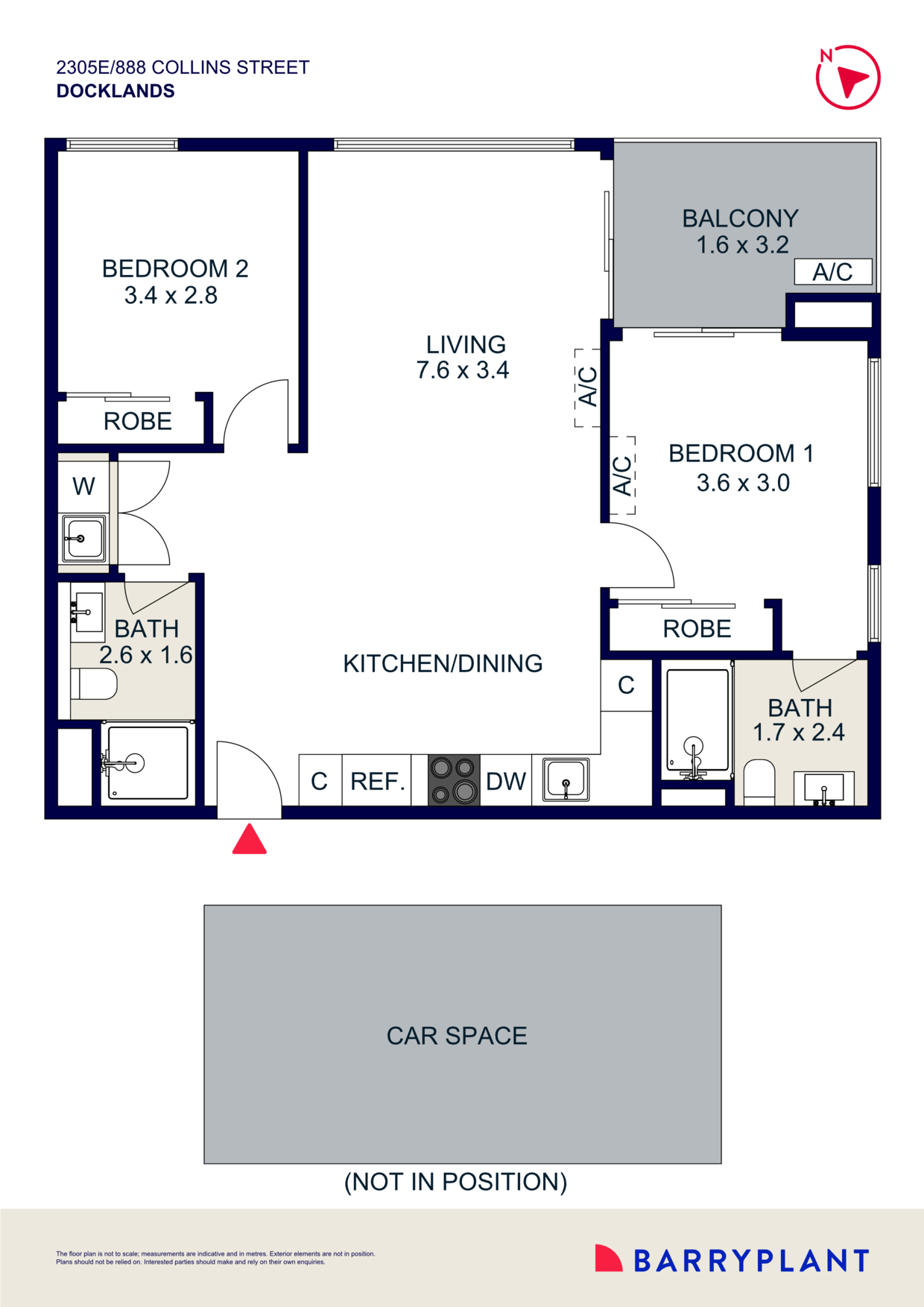 2305E/888 Collins Street, Docklands, VIC 3008 - Thumbnail 1 - 18/11/2025