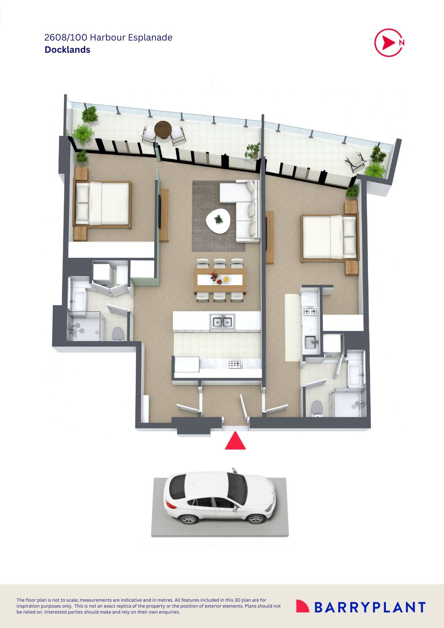 2608/100 Harbour Esplanade, Docklands, VIC 3008 - Thumbnail 1 - 21/07/2025