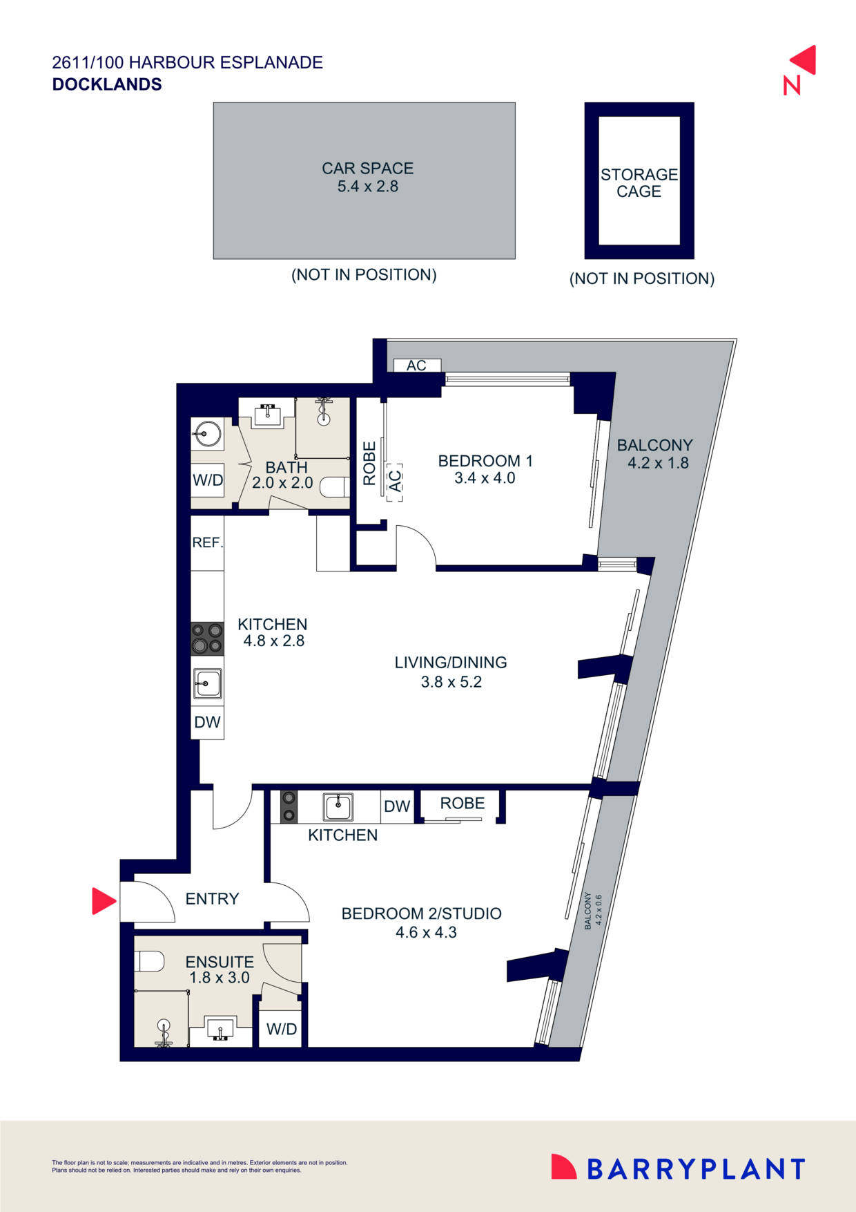 2611/100 Harbour Esplanade, Docklands, VIC 3008 - Thumbnail 1 - 04/06/2024