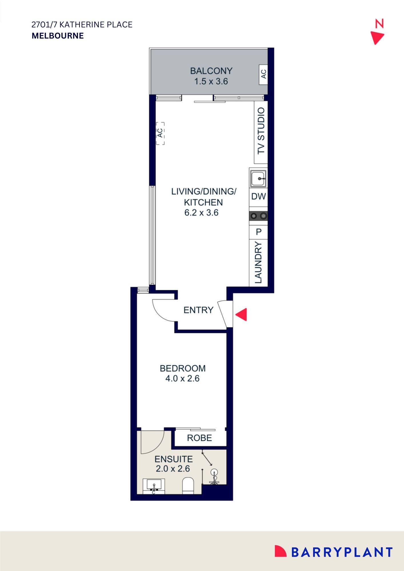 2701/7 Katherine Place, Melbourne, VIC 3000 - Thumbnail 1 - 07/04/2025