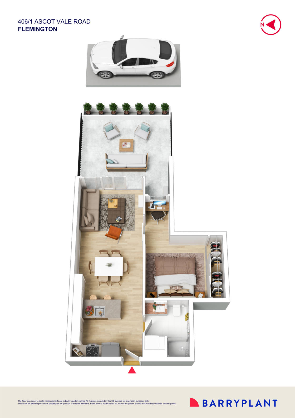 406/1 Ascot Vale Road, Flemington, VIC 3031 - Thumbnail 1 - 22/01/2025