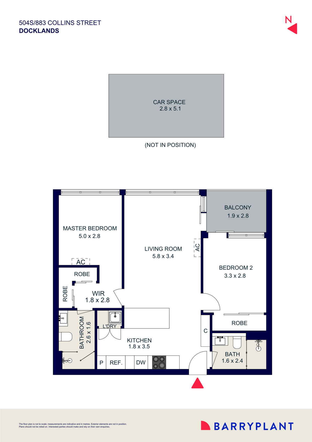 504S/883 Collins Street, Docklands, VIC 3008 - Thumbnail 1 - 04/07/2024