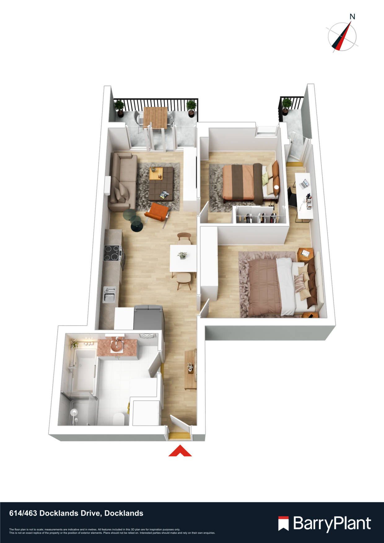 614/463 Docklands Drive, Docklands, VIC 3008 - Thumbnail 1 - 19/04/2023