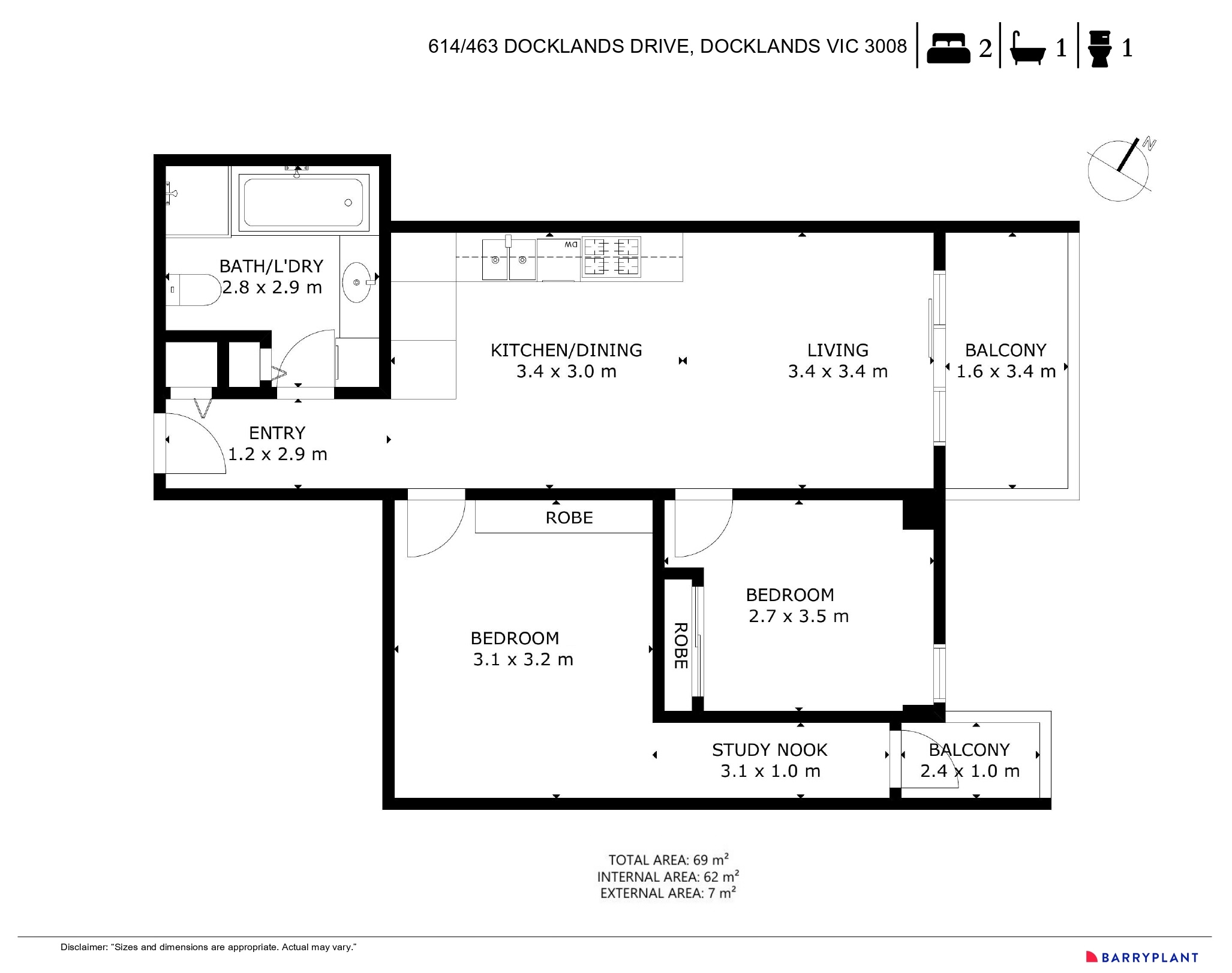 Unit 614/463 Docklands Drive, Docklands, VIC 3008 - Thumbnail 1 - 22/05/2026
